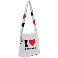 I Love Barbara Zipper Messenger Bag by ilovewhateva