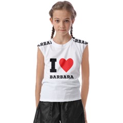 I Love Barbara Kids  Raglan Cap Sleeve Tee by ilovewhateva