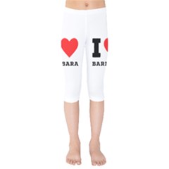 I Love Barbara Kids  Capri Leggings 