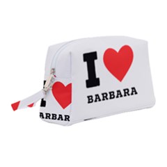 I Love Barbara Wristlet Pouch Bag (medium) by ilovewhateva