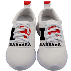 I Love Barbara Kids Athletic Shoes by ilovewhateva