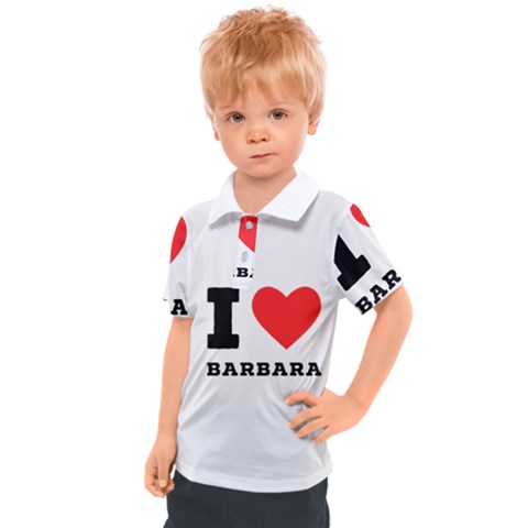 I Love Barbara Kids  Polo Tee by ilovewhateva