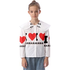 I Love Barbara Kids  Peter Pan Collar Blouse by ilovewhateva