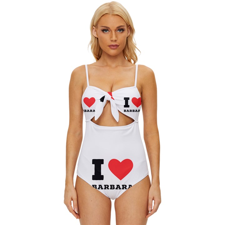 I love barbara Knot Front One-Piece Swimsuit