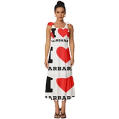 I Love Barbara Tie-strap Tiered Midi Chiffon Dress by ilovewhateva