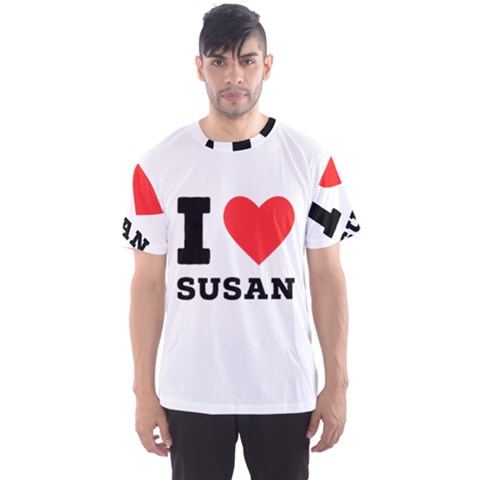 I Love Susan Men s Sport Mesh Tee by ilovewhateva