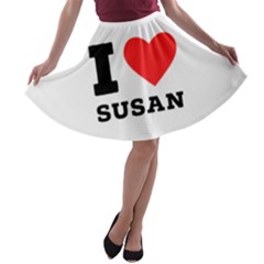 I Love Susan A-line Skater Skirt by ilovewhateva