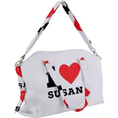 I Love Susan Canvas Crossbody Bag by ilovewhateva