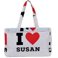 I Love Susan Canvas Work Bag by ilovewhateva