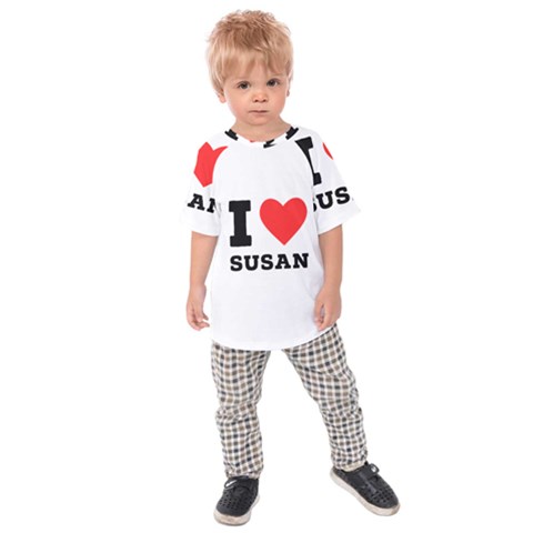 I Love Susan Kids  Raglan Tee by ilovewhateva