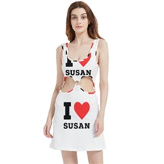 I Love Susan Velour Cutout Dress by ilovewhateva