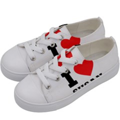 I Love Susan Kids  Low Top Canvas Sneakers by ilovewhateva