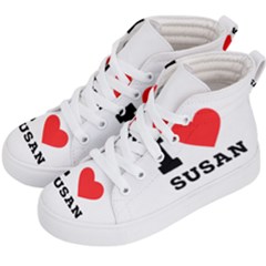 I Love Susan Kids  Hi-top Skate Sneakers by ilovewhateva