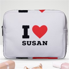 I Love Susan Make Up Pouch (large) by ilovewhateva