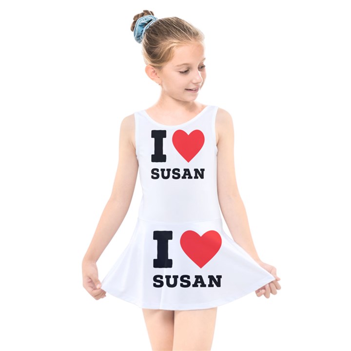 I love susan Kids  Skater Dress Swimsuit