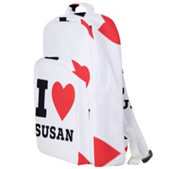 I Love Susan Double Compartment Backpack by ilovewhateva