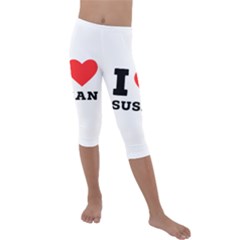 I Love Susan Kids  Lightweight Velour Capri Leggings  by ilovewhateva