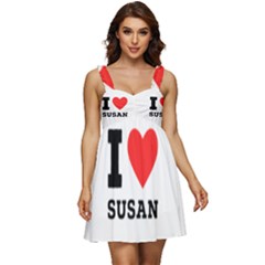 I Love Susan Ruffle Strap Babydoll Chiffon Dress by ilovewhateva