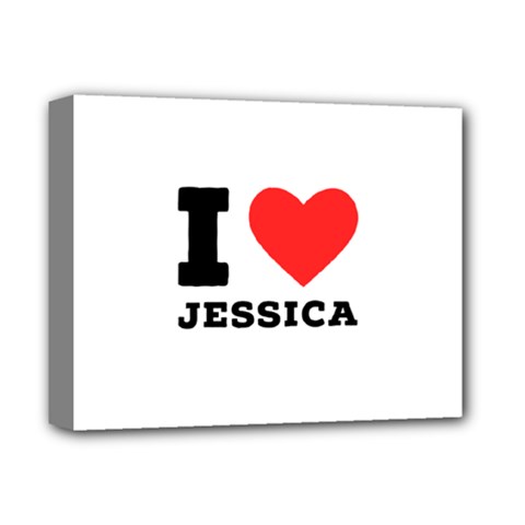 I Love Jessica Deluxe Canvas 14  X 11  (stretched) by ilovewhateva