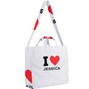 I love jessica Square Shoulder Tote Bag View2