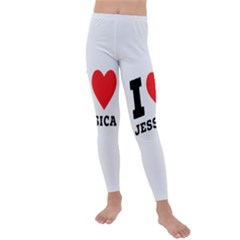 I Love Jessica Kids  Lightweight Velour Leggings by ilovewhateva