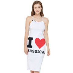 I Love Jessica Bodycon Cross Back Summer Dress by ilovewhateva