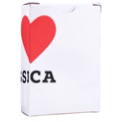 I Love Jessica Playing Cards Single Design (rectangle) With Custom Box by ilovewhateva