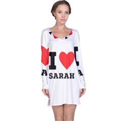 I Love Sarah Long Sleeve Nightdress by ilovewhateva