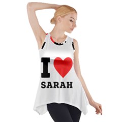 I Love Sarah Side Drop Tank Tunic by ilovewhateva