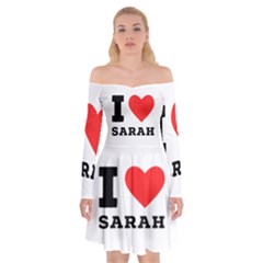 I Love Sarah Off Shoulder Skater Dress by ilovewhateva