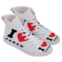 I love sarah Men s Hi-Top Skate Sneakers View3