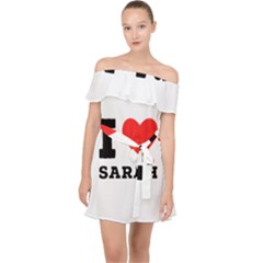 I Love Sarah Off Shoulder Chiffon Dress by ilovewhateva