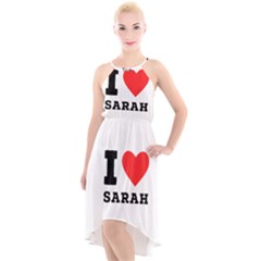 I Love Sarah High-low Halter Chiffon Dress  by ilovewhateva