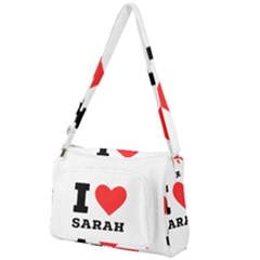 I Love Sarah Front Pocket Crossbody Bag by ilovewhateva