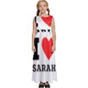 I love sarah Kids  Satin Sleeveless Maxi Dress View1