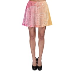 Unicorm Orange And Pink Skater Skirt by lifestyleshopee