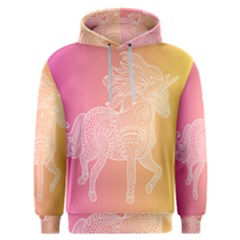 Unicorm Orange And Pink Men s Overhead Hoodie by lifestyleshopee