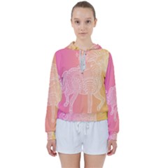 Unicorm Orange And Pink Women s Tie Up Sweat by lifestyleshopee