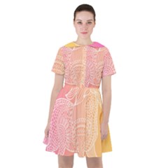 Unicorm Orange And Pink Sailor Dress by lifestyleshopee