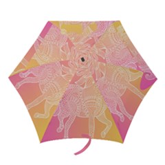 Unicorm Orange And Pink Mini Folding Umbrellas by lifestyleshopee