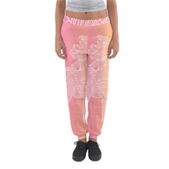 Unicorm Orange And Pink Women s Jogger Sweatpants by lifestyleshopee