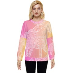 Unicorm Orange And Pink Hidden Pocket Sweatshirt by lifestyleshopee