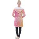 unicorm orange and pink Longline Hooded Cardigan View2