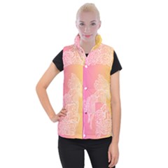 Unicorm Orange And Pink Women s Button Up Vest