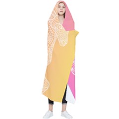 Unicorm Orange And Pink Wearable Blanket by lifestyleshopee