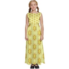 Sun Kids  Satin Sleeveless Maxi Dress by littlepink