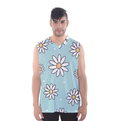 Art Floral Pattern Design Wallpaper Background Men s Basketball Tank Top by Ravend