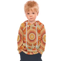 Ai Generated Retro Geometric Pattern Decor Pattern Kids  Overhead Hoodie by Ravend