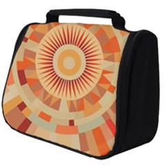 Ai Generated Retro Geometric Pattern Decor Pattern Full Print Travel Pouch (big) by Ravend