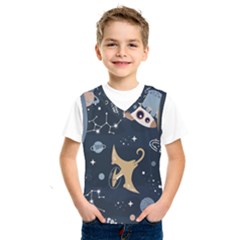 Space Theme Art Pattern Design Wallpaper Kids  Basketball Tank Top by Ravend